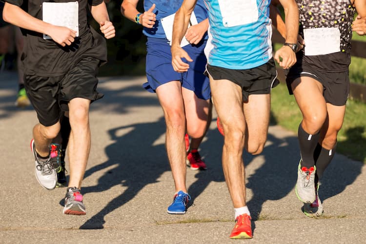 people racing in a marathon