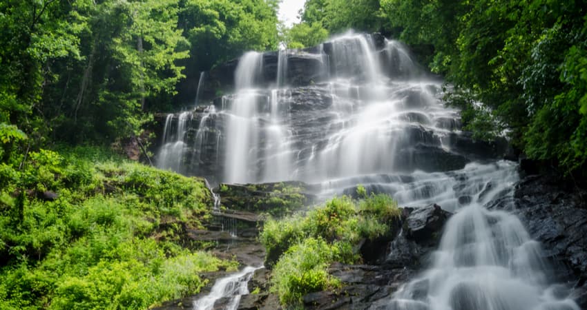 waterfalls in a georgia state park