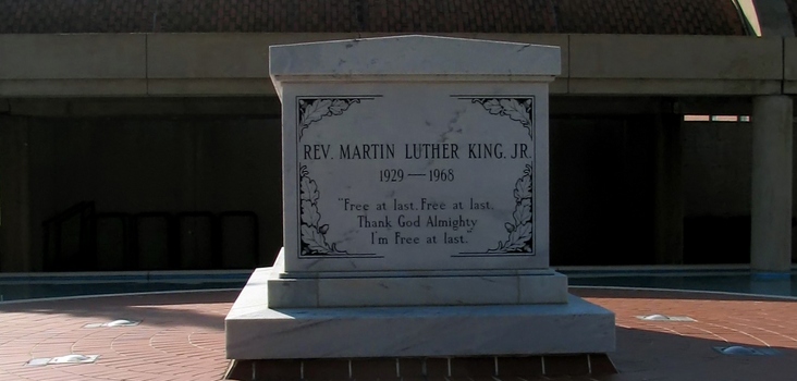 Martin Luther King Jr. tomb stone